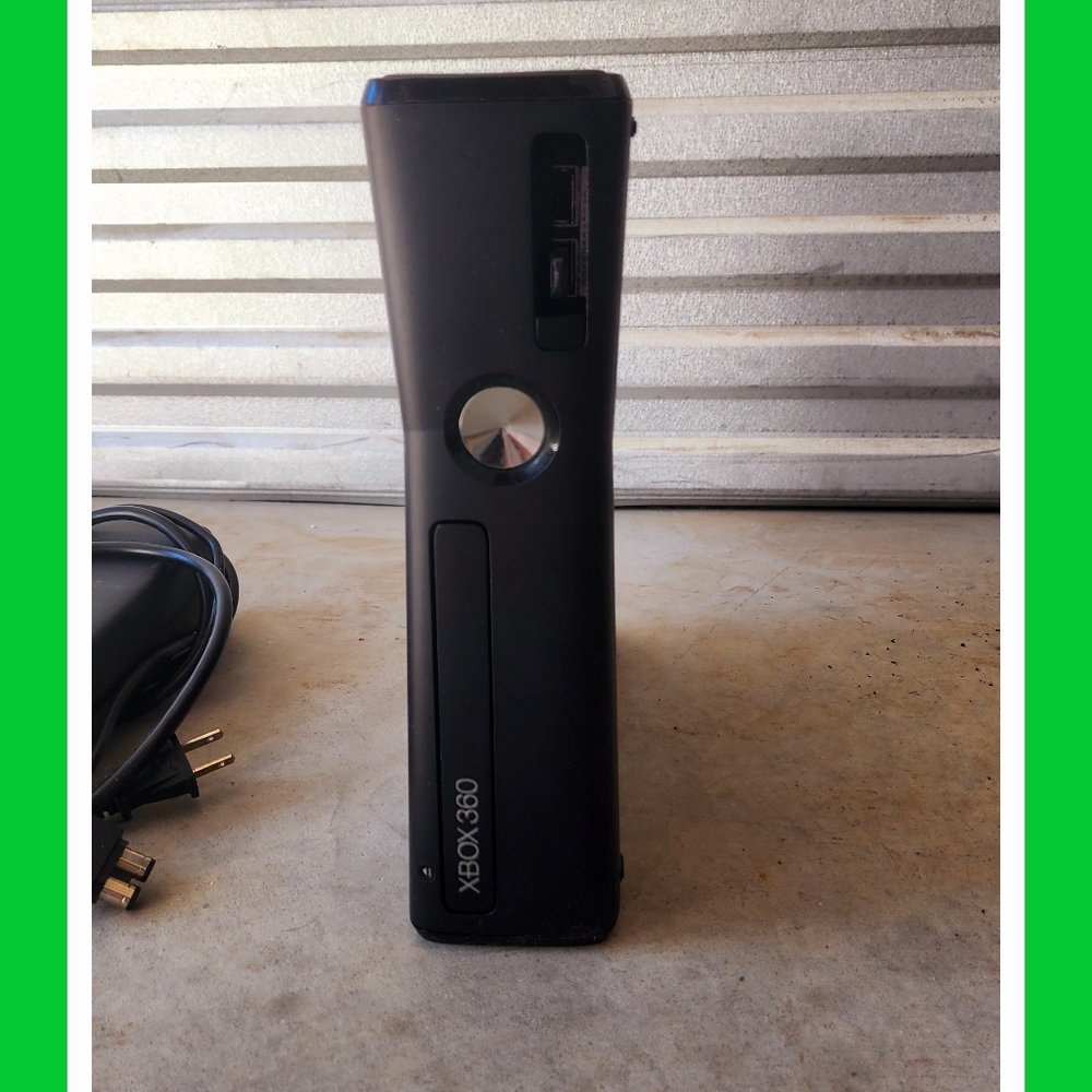 Xbox 360 with two controllers